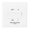 White Moulded Triple Pole Fan Isolator Switch
