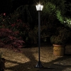 Whitehall Solar LED Lamp Post - Black