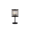 Wichita Table Lamp - Satin Black & Clear