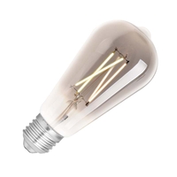 WiZ 6.5W White Changing Dimmable LED Decorative Filament Smart WiFi Smoky Squirrel Cage Bulb - Screw Cap