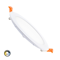 12W Round LED Ceiling Panel CCT Selectable Switch Ø155 mm Cut-Out Dimming Compatible with RF Controller V2