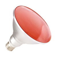 15W Red LED PAR38 Bulb IP65 - Screw Cap