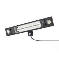 1800W Wall Mounted Patio Heater with LED Light