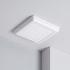 18W Square Daylight LED Flush Ceiling Light 225x225 mm - Design