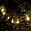 22M Weatherproof Festoon Lighting - 20 White Bulb Holders