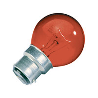 25W Golf Ball Bulb - Bayonet - Red