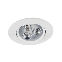 3W Cool White LED Adjustable Downlight