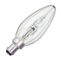 42W Energy Saving Halogen Candle Bulb - S.Bayonet