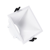 45º Square Downlight Bezel Low UGR Cutout 85x85mm for GU10/GU5.3 LED Bulb - White