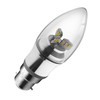 4W LED Candle Bulb – Bayonet – Silver Base – Non-Dimmable