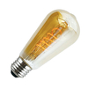 4W Very Warm White LED Decorative Filament Squirrel Cage Bulb with Dusk to Dawn Sensor - Screw Cap