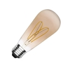4W Warm White Dimmable LED Filament Squirrel Cage Bulb Amber - Screw Cap
