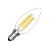4W Warm White LED Filament Candle Bulb - Small Screw Cap