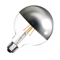 6W Supreme Reflect Dimmable Warm White LED Filament 125mm Globe Bulb - Screw Cap