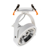 Adjustable Spotlight with 15W Warm White AR111 LED Bulb - White