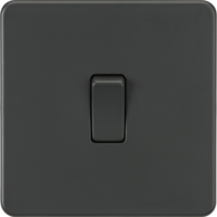 Anthracite Screwless 20A 1G DP Switch