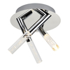 Aqua LED Flush Ceiling Light - Polished Chrome