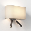 Astro Venn Twin Wall Light with Reading Light - Bronze