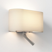 Astro Venn Wall Light with Reading Light - Matt Nickel