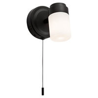 Atlantis Bathroom Wall Spotlight - Matt Black