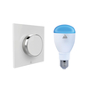 AwoX Smart Lighting Kit with Pebble Dimmer and 9W Colour Changing LED Bluetooth Light Bulb - Screw Cap