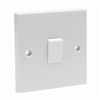 Axiom 10A 1 Gang 2 Way Light Switch - White