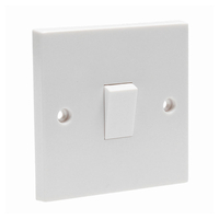 Axiom 10A 1 Gang Intermediate Light Switch - White