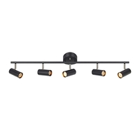 Barcelona 5 Light Spotlight Bar - Black