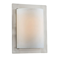 Batu Flush Wall Light - Satin Chrome