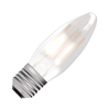 Bell 4W Warm White 470lm LED Decorative Filament Satin Candle Bulb - Screw Cap