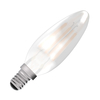Bell 4W Warm White 470lm LED Decorative Filament Satin Candle Bulb - Small Screw Cap