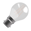 Bell 4W Warm White 470lm LED Dimmable Decorative Filament Satin Golfball Bulb - Bayonet Cap