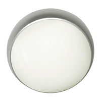 Carina LED Flush with Microwave Sensor - Matt Silver