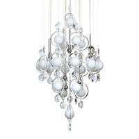 Cloud 12 Light Pendant Fitting - Opal