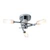 Cooper 3 Light Semi Flush Fitting - Polished Chrome