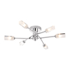 Cooper 6 Light Flush Fitting - Polished Chrome