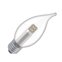 Crompton 3W LED Clear Bent Tip Candle Bulb – Screw - Non-Dimmable