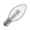 Crompton 3W LED Clear Twisted Candle Bulb – S.Bayonet - Non-Dimmable
