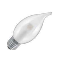 Crompton 3W LED Satin Bent Tip Candle Bulb – Screw - Non-Dimmable