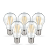 Crompton 5W Warm White Dimmable LED Decorative Filament GLS Bulb - Screw Cap - Pack of 5