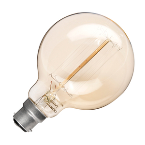 Crompton 60W Decorative Vertical Filament Globe Bulb – 95mm - Bayonet