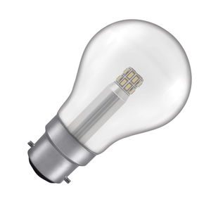 Cromptons 5W LED Clear GLS Bulb - Bayonet - Non-Dimmable