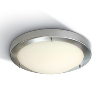 Cyclone 315 Flush Ceiling Light - Brushed Chrome