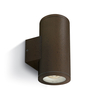 Cylinder 173 Outdoor Up & Down Wall Light - Rust Brown