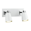 Dar Loft 2 Light Spotlight Plate - White