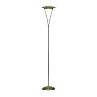 Dar Opus Uplighter Floor Lamp - Antique Brass