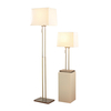 Dar Picasso Floor and Table Lamp Set - Antique Brass