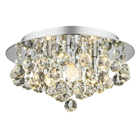 Dar Pluto 3 Light Flush Ceiling Light