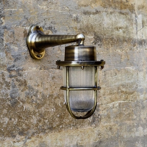 David Hunt Harbour Outdoor Wall Light - Antique Brass