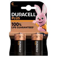 Duracell Plus C Battery - 2 Pack